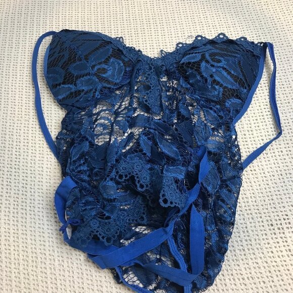 LACE FLORAL BRALETTE V-NECK SPAGHETTI STRAP BLOUSE NEW - Picture 1 of 3